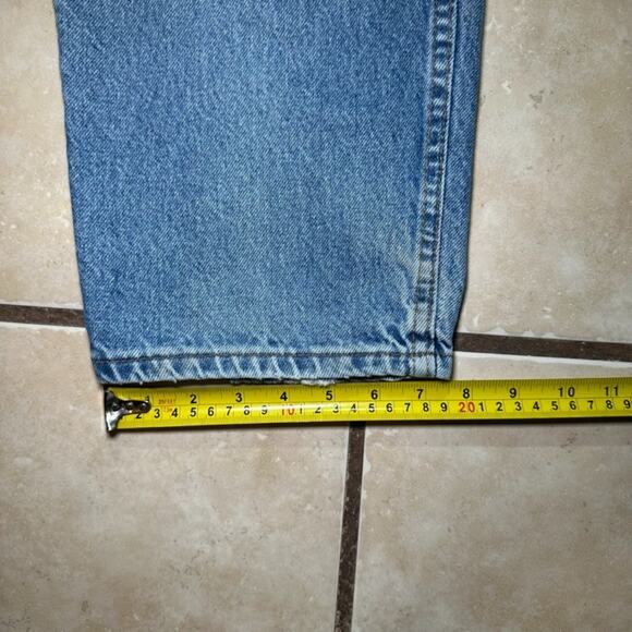 Vintage 2000's Levi's 468 Jeans Relaxed Straight Leg Blue Jeans Mens Size 34x30 - Picture 8 of 13